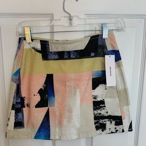 Urban outfitters multicolor mini skirt